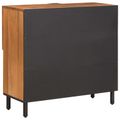 vidaXL Servírovacia skriňa Drevité hnedé dokončenie 80 x 33 x 75 cm