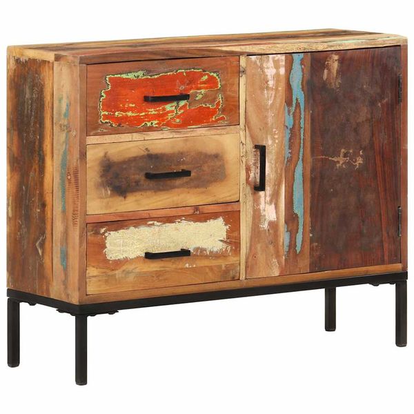 vidaXL Komoda 88x30x73 cm masívne recyklované drevo