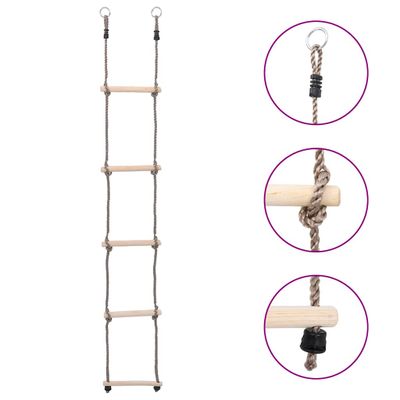 vidaXL 5-stupňový rebrík 210 cm masívne borovicové drevo
