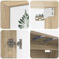 vidaXL Nástenný TV kabinet HANAU 69 x 33 x 40 cm Dub sonoma