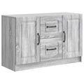 vidaXL Servírovacia skriňa Sivá sonoma 89 x 34,5 x 57 cm
