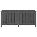 vidaXL Záhradný úložný box sivý 147x68x64 cm masívna borovica
