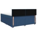 vidaXL Posteľ boxspring s matracom Modrá 140 x 200 cm Látka