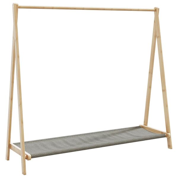 vidaXL Vešiak na oblečenie s policami 106x34x102 cm bambus
