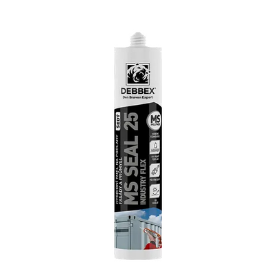 Tmel hybridný DEBBEX MS SEAL 25 INDUSTRY betónovo šedý 600 ml