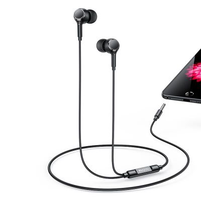 Slúchadlá YESIDO IN-EAR YH53 AUX 3,5MM 120CM ČIERNE