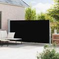 vidaXL Zaťahovacia bočná markíza na terasu 180x514 cm čierna