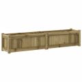 vidaXL Záhradný kvetináč 150x31x31 cm impregnovaná borovica
