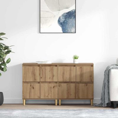 vidaXL Komody 2 pcs Remeselný dub 60 x 35 x 70 cm Kompozitné drevo