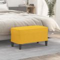 vidaXL Lavička bledožltá 70x35x41 cm látka