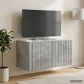 vidaXL Nástenná TV skrinka Nástenný Betónovo sivá 59,5 x 31 x 30 cm