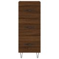 vidaXL Komoda hnedý dub 34,5x34x90 cm spracované drevo