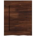 vidaXL Obdĺžnikový stôl 60 x 60 x 3,5 cm Štvorcový Tmavohnedá