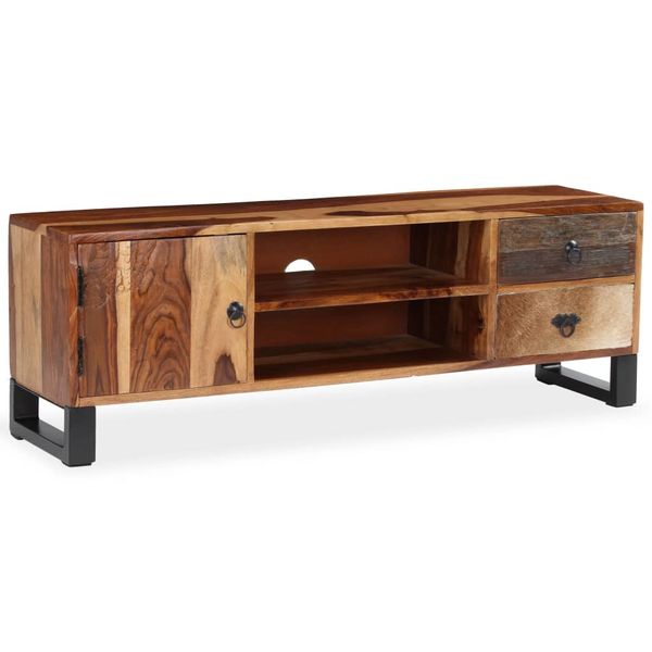 vidaXL TV stolík z masívneho akáciaového dreva, 120x30x40 cm