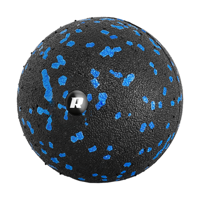 Masážna guľa 12 cm, REBEL ACTIVE RBA-3055-12, čierne-modrý, materiál EPP