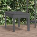 vidaXL Záhradná lavica sivá 80x44x45 cm masívna borovica