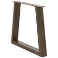 vidaXL Nohy konferenčného stolíka v tvare V, 2 ks, prírodná oceľ, 70 x (42-43,3) cm, oceľ