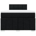 vidaXL Boxspring posteľ s matracom čierna 120x190 cm látka