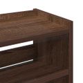 vidaXL Regál na topánky hnedý dub 60x25x62 cm spracované drevo
