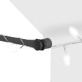 vidaXL Ručne zaťahovacia markíza s LED 150 cm, krémová