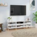 vidaXL TV skrinka biela 150x30x44,5 cm spracované drevo