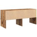 vidaXL Regál na topánky stohovateľné staré drevo 89,5x30x40 cm