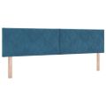 vidaXL LED box s pružinami Tmavomodrá 180 x 200 cm Zamat
