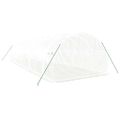 vidaXL Fóliovník s oceľovým rámom biely 30 m² 10x3x2 m