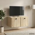 vidaXL Nástenná TV skrinka 59,5 x 41 x 30 cm Dub sonoma