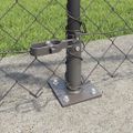 vidaXL Pletivový plot s betónovým podstavcom 10 x 1 m Sivá Sieťovina
