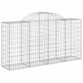 vidaXL Oblúkové gabiónové koše 40 ks 200x50x100/120cm pozinkov. železo