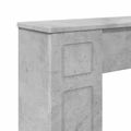 vidaXL Rám krbu Betónovo sivá 100 x 20 x 100 cm Kompozitné drevo