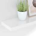 vidaXL Plávajúce nástenné police 4 ks, lesklé biele 60x23,5x3,8cm, MDF