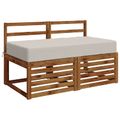 vidaXL Podložka na sedadlo SOEST 100% polyester Biela 120 x 60 x 15 cm