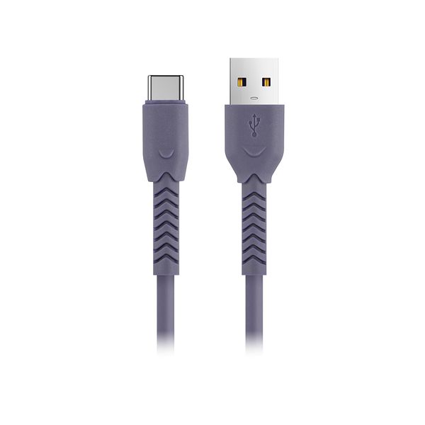 Kábel Maxlife MXUC-04 USB - USB-C 1,0 m 3A fialový