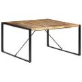 vidaXL Jedálenský stôl 140x140x75 cm surové mangovníkové drevo
