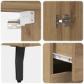 vidaXL Highboard 2 ks Remeselný dub 69,5 x 32,5 x 180 cm