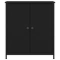 vidaXL Komoda čierna 70x30x80 cm kompozitné drevo