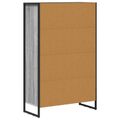 vidaXL Knižnica 99.5 x 30 x 108.5 cm Kompozitné drevo Sivý Sonoma