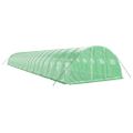 vidaXL Fóliovník s oceľovým rámom zelený 80 m² 20x4x2 m