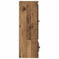 vidaXL Highboard 3 ks Staré drevo 132 x 35,5 x 103,5 cm
