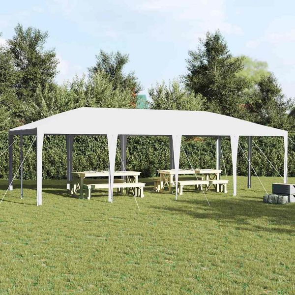 vidaXL Párty stan Biela 800 x 400 x 266 cm Polyetylén a oceľ