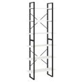 vidaXL Vysoký regál biely 80x30x210 cm masívna borovica
