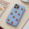 Puzdro Strawberry pre iPhone 11 modrá