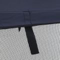 vidaXL Strieška Bimini s 3 oblúkmi a sieť. stenami 183x(185-198)x137cm
