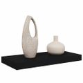 vidaXL Plávajúca nástenná polica, čierna 50x23,5x3,8 cm, MDF