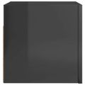vidaXL Nástenné TV skrinky 4 ks lesklé sivé 30,5x30x30 cm