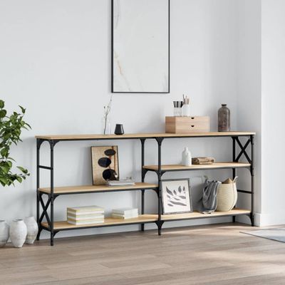 vidaXL Konzolový stolík dub sonoma 180x29x76,5 cm kompozitné drevo