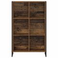 vidaXL Knižnica 99.5 x 30 x 108.5 cm Kompozitné drevo Staré drevo
