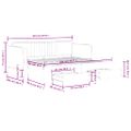 vidaXL Rozkladacia denná posteľ so zásuvkami modrá 90x200 cm zamat